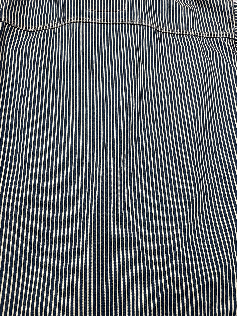 Levi's Blue & White Striped Chore Jacket with Red Patch - Picture 8 of 8